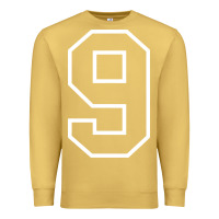 Antique Gold number #9 sports jersey uniform Premium Sweatshirt - linhVisuals