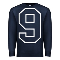 Navy number #9 sports jersey uniform Premium Sweatshirt - linhVisuals