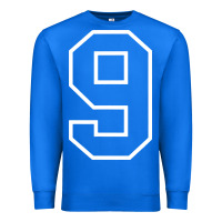 True Royal number #9 sports jersey uniform Premium Sweatshirt - linhVisuals