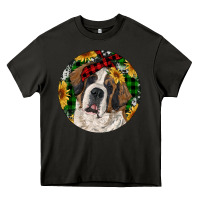 Asphalt Christmas St. Bernard Heavy Core Tee - RanaPortraitStore