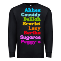 Black althea cassidy name woman mans Premium Sweatshirt - linhVisuals