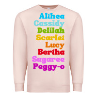 Pale Pink althea cassidy name woman mans Premium Sweatshirt - linhVisuals