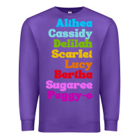 Purple althea cassidy name woman mans Premium Sweatshirt - linhVisuals