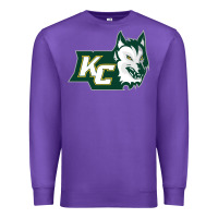 Purple keuka college wolf vectorized Premium Sweatshirt - linhVisuals