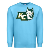 Ocean Blue keuka college wolf vectorized Premium Sweatshirt - linhVisuals
