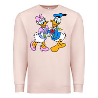 Pale Pink donal duck Premium Sweatshirt - linhVisuals