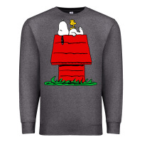 Charcoal Heather peanuts the doghouse Premium Sweatshirt - linhVisuals