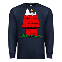 Navy peanuts the doghouse Premium Sweatshirt - linhVisuals
