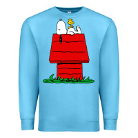 Ocean Blue peanuts the doghouse Premium Sweatshirt - linhVisuals
