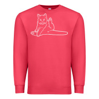 Cardinal cat butt white Premium Sweatshirt - linhVisuals