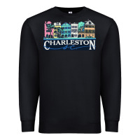 Black charleston rainbow road   charleston south carolin Premium Sweatshirt - linhVisuals