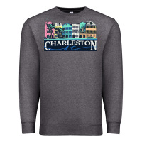 Charcoal Heather charleston rainbow road   charleston south carolin Premium Sweatshirt - linhVisuals