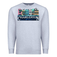 Heather Grey charleston rainbow road   charleston south carolin Premium Sweatshirt - linhVisuals