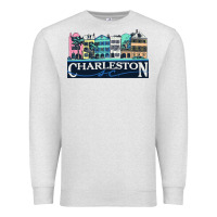 Oatmeal Heather charleston rainbow road   charleston south carolin Premium Sweatshirt - linhVisuals
