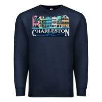 Navy charleston rainbow road   charleston south carolin Premium Sweatshirt - linhVisuals