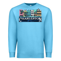 Ocean Blue charleston rainbow road   charleston south carolin Premium Sweatshirt - linhVisuals