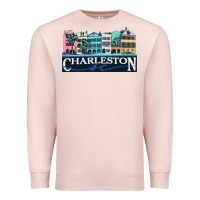Pale Pink charleston rainbow road   charleston south carolin Premium Sweatshirt - linhVisuals