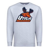 Heather Grey utica pioneers vectorized Premium Sweatshirt - linhVisuals