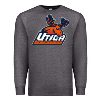Charcoal Heather utica pioneers vectorized Premium Sweatshirt - linhVisuals