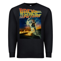 Black back to the future vintage Premium Sweatshirt - linhVisuals