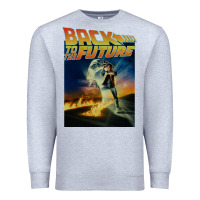 Heather Grey back to the future vintage Premium Sweatshirt - linhVisuals