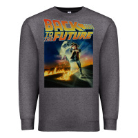 Charcoal Heather back to the future vintage Premium Sweatshirt - linhVisuals