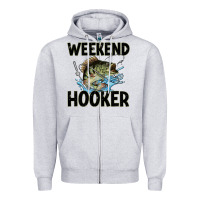 Heather Grey weekend hooker Zipper Hoodie - JahusDesignShop
