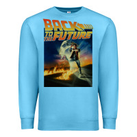Ocean Blue back to the future vintage Premium Sweatshirt - linhVisuals