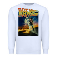 White back to the future vintage Premium Sweatshirt - linhVisuals
