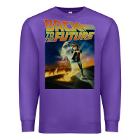 Purple back to the future vintage Premium Sweatshirt - linhVisuals