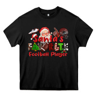 Black santas favorite  football player Heavy Core Tee - CowGirlArtShop
