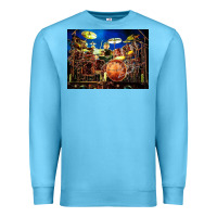 Ocean Blue Neil Peart encore Premium Sweatshirt - linhVisuals