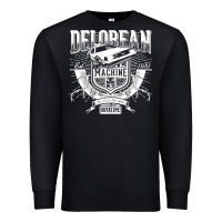 Black delorean machine Premium Sweatshirt - linhVisuals