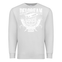 Dove Grey delorean machine Premium Sweatshirt - linhVisuals
