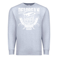 Heather Grey delorean machine Premium Sweatshirt - linhVisuals