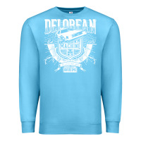 Ocean Blue delorean machine Premium Sweatshirt - linhVisuals