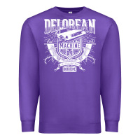 Purple delorean machine Premium Sweatshirt - linhVisuals