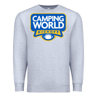 Heather Grey camping world, games Premium Sweatshirt - linhVisuals