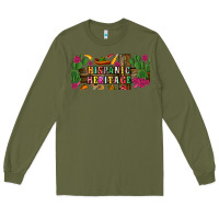 Army Green hispanic heritage libbey cup Long Sleeve Tee - BundleAndBundleShop