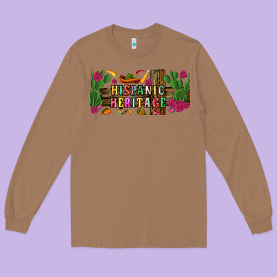 Hispanic Heritage Libbey Cup Long Sleeve Tee Designed By Bundleandbundleshop
