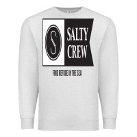 Oatmeal Heather salty crew Premium Sweatshirt - linhVisuals