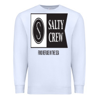 White salty crew Premium Sweatshirt - linhVisuals