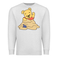Oatmeal Heather baby bear Premium Sweatshirt - linhVisuals