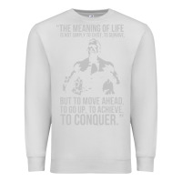 Dove Grey schwarzenegger arnie Premium Sweatshirt - linhVisuals