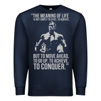 Navy schwarzenegger arnie Premium Sweatshirt - linhVisuals