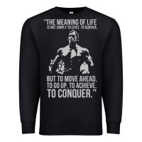 Black schwarzenegger arnie Premium Sweatshirt - linhVisuals
