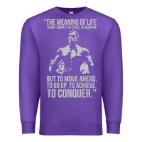 Purple schwarzenegger arnie Premium Sweatshirt - linhVisuals