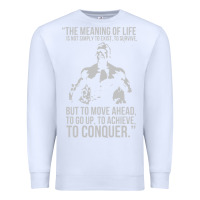 White schwarzenegger arnie Premium Sweatshirt - linhVisuals