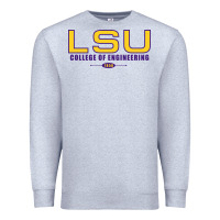 Heather Grey lsu college of engineering  1890 Premium Sweatshirt - linhVisuals