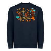 Navy one thankful papa Heavyweight Sweatshirt - JahusDesignShop